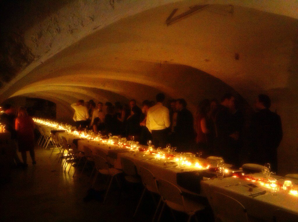 Vanavond een vijf gangen kerstdiner voor 60 vrienden In De Ruimte