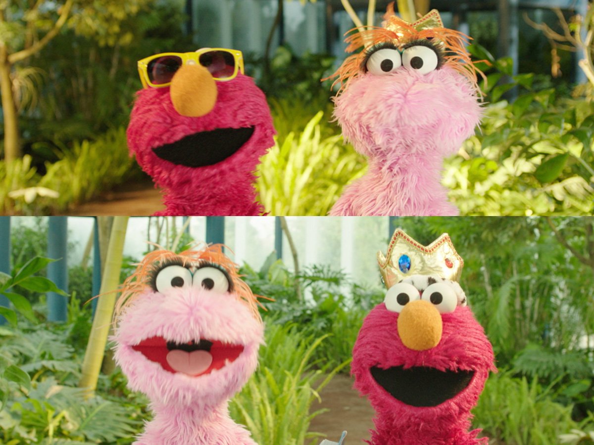 SesameAmigos's tweet photo. Hoy @elmo y Lola nos muestran diferentes estilos de moda. ¿Cuál estilo de gusta más? #sesameamigos https://t.co/TulVivq2KE