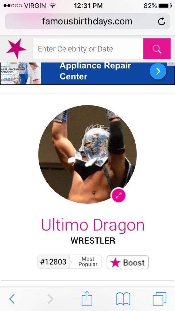 Happy birthday !!! U share a bday with frank Sinatra, Jennifer Connelly and ultimo dragon... 