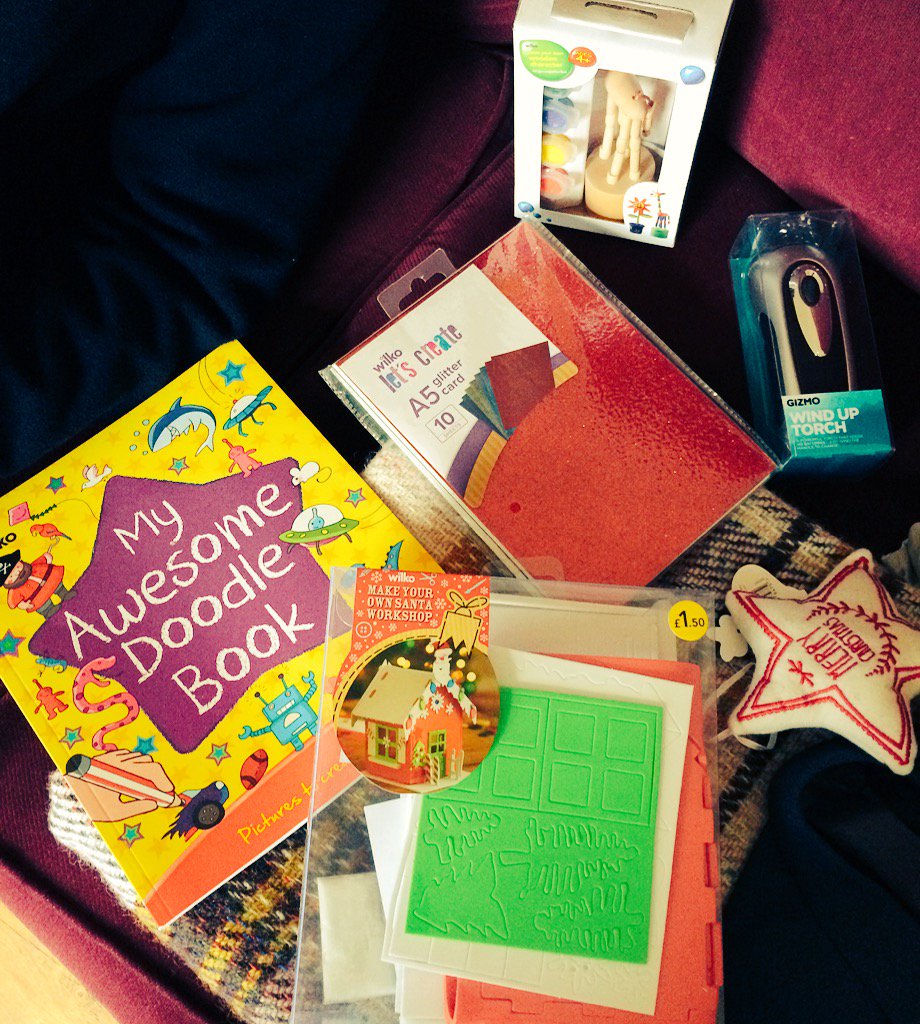 FayreFavourite's tweet photo. @withstring @SpringsDC planning what to put in our boxes! Went out today &amp; got some fun things for a child's box. https://t.co/y4WlBXp8p4