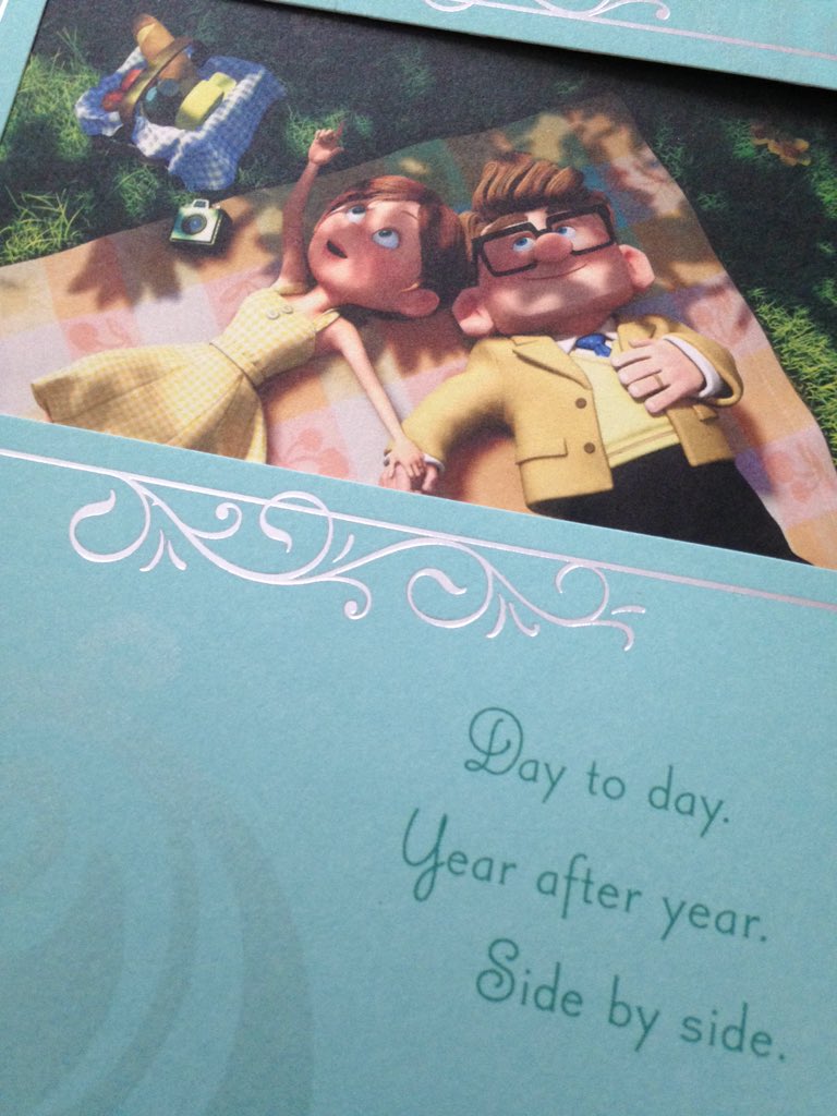 laurafraserocks's tweet photo. Damn! When just looking at a card gets you all verklempt Thanks @MDJBeaton! #theperfectcard #anniversary #9 #xo https://t.co/5xSt8MD9cU