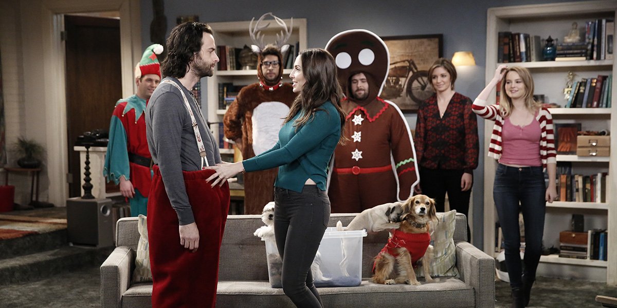 NBCUndateable's tweet photo. Funnies and puppies! Watch our holiday #UndateableLive on the @NBC app now! https://t.co/6F2iwM4auA https://t.co/kdQjFKilpL
