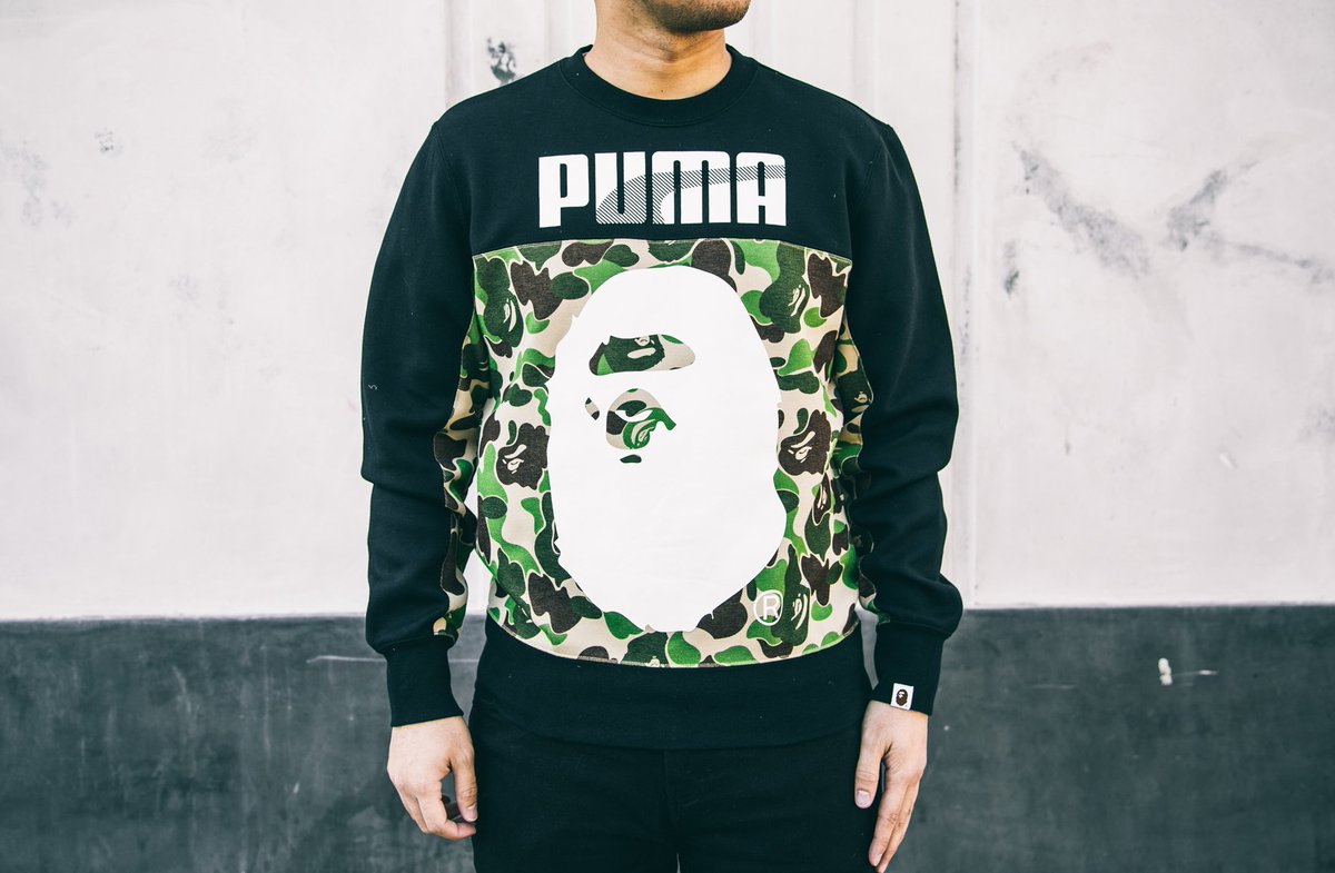 puma x bape crewneck