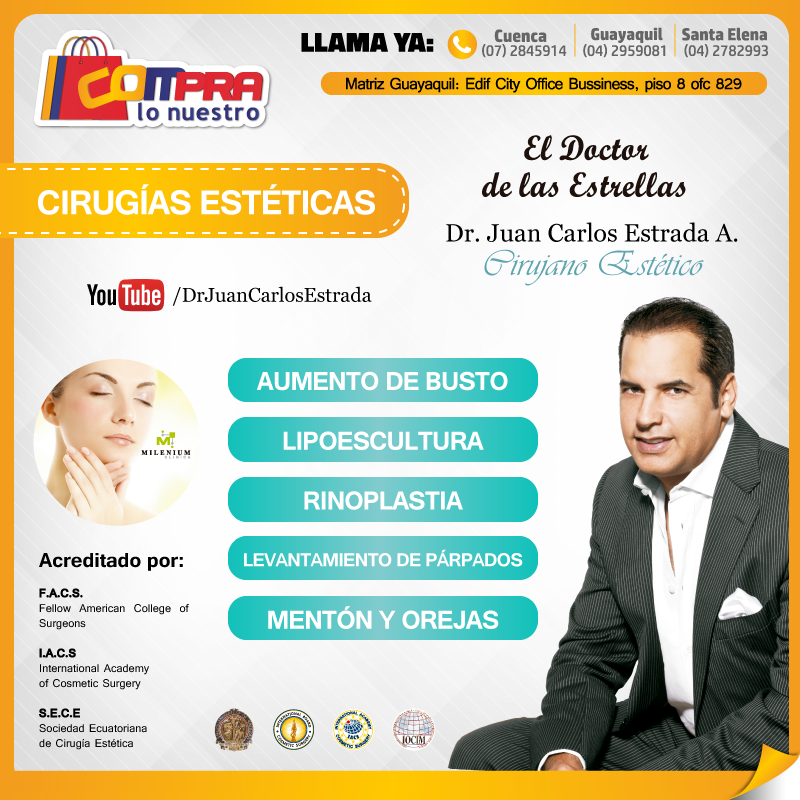 CompraLoNuestro's tweet photo. Cirugías Estéticas:
-Aumento de Busto
-lipoescultura
-Rinoplastia
-Levantamiento de parpados
-Mentón y orejas https://t.co/59rw0Yujd6
