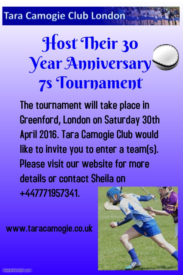 Tara_Camogie_UK's tweet photo. Save the date!!! https://t.co/DENw6jlc6H