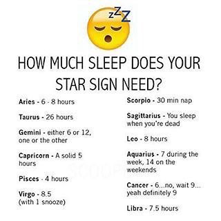 ScorpioSeason's tweet photo. How much sleep does your zodiac sign need? 💤 https://t.co/dsaNirxsDY