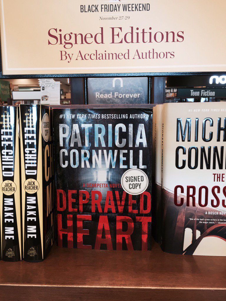 1pcornwell's tweet photo. A limited number of signed copies of #DepravedHeart are available at all @BNBuzz locations!
https://t.co/w0f4WVJPPn https://t.co/uqc3iTeKp4