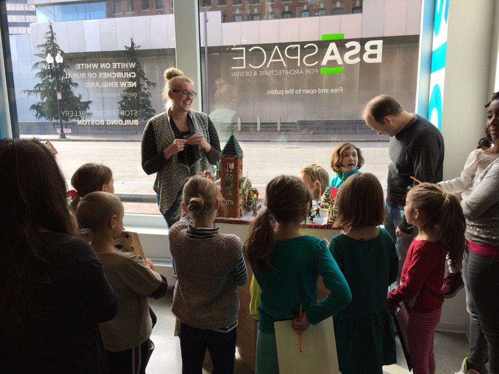 cdrcboston's tweet photo. Marissa @connorarch shares #CDRCgingerbread tips w a rapt audience @BSAAIA @LearningByDesMA Family Design Day - THX! https://t.co/tM20gCk9UY