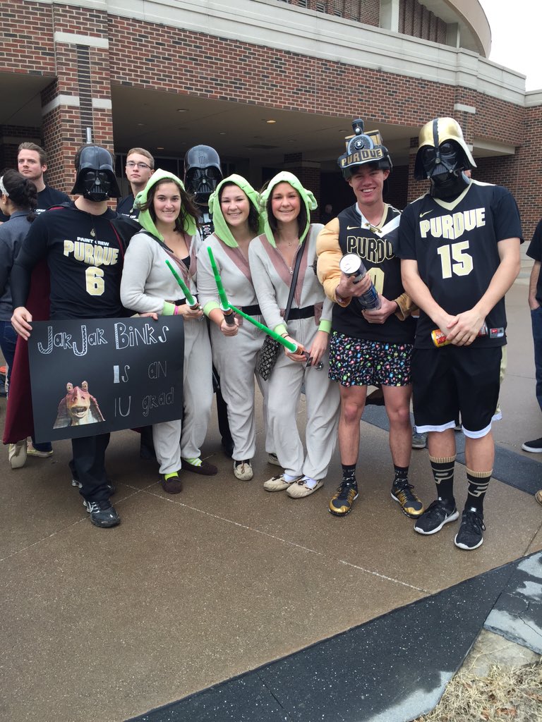 ThePaintCrew's tweet photo. The force is strong at Mackey today #BoilerUp https://t.co/hkb13HLsFg