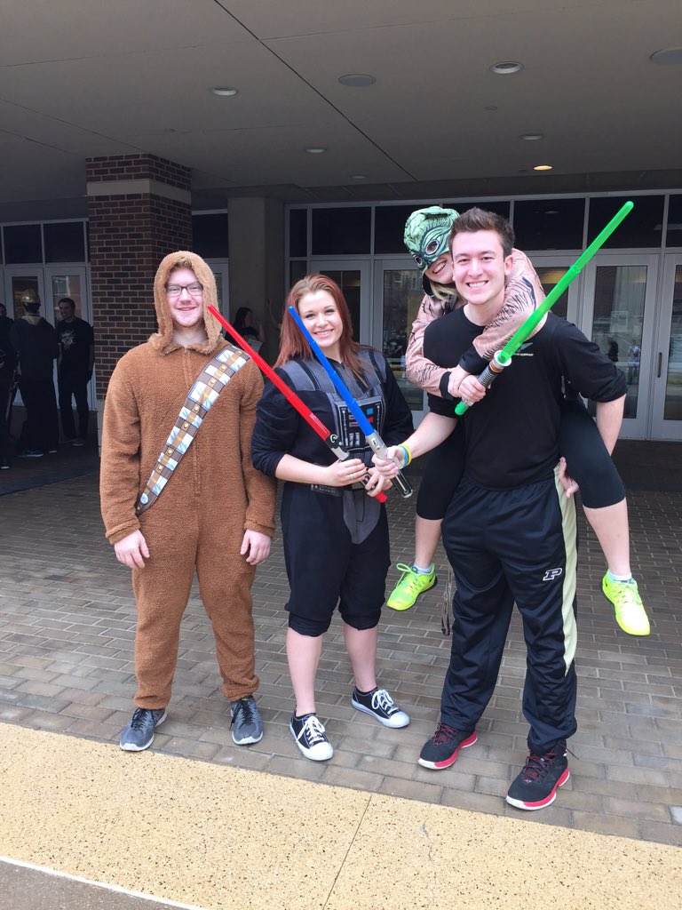 ThePaintCrew's tweet photo. The force is strong at Mackey today #BoilerUp https://t.co/hkb13HLsFg
