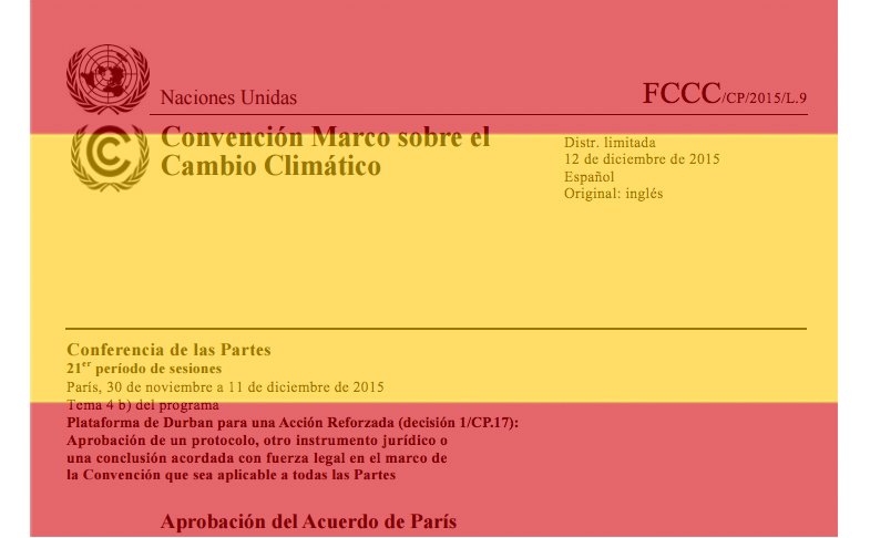 signcop21's tweet photo. El texto del acuerdo de la #COP21 traducto en castellano aquí > https://t.co/kYOdR6PWOG #signCOP21 https://t.co/bWEluWYiBE