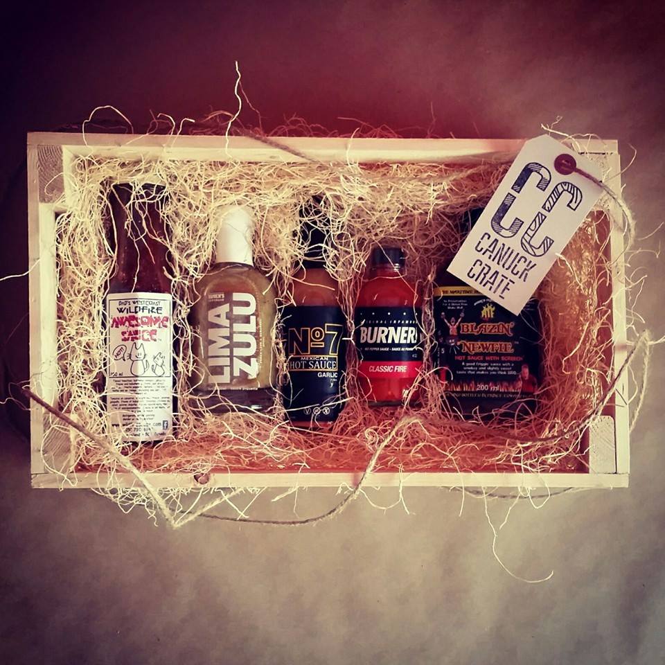CanuckCrate's tweet photo. #HotSauce crate 4 Christmas! #dadswestcoastawesome @DamiensSauces @no7hotsauceto @originalinfamous @maritime_madness https://t.co/XUlsidiEm5