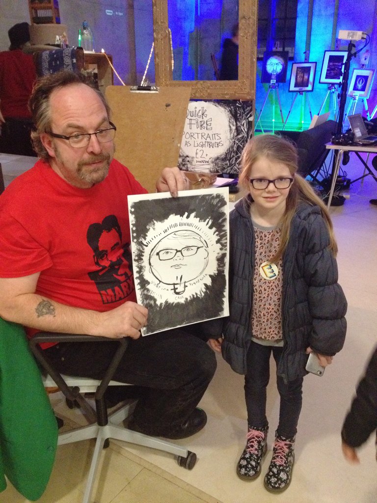 manjipoo's tweet photo. Our trip to Manchester tonight to see @EnlightenMcr and Violet had a sketch drawn by @BuryCollective https://t.co/vihg6yzOm2