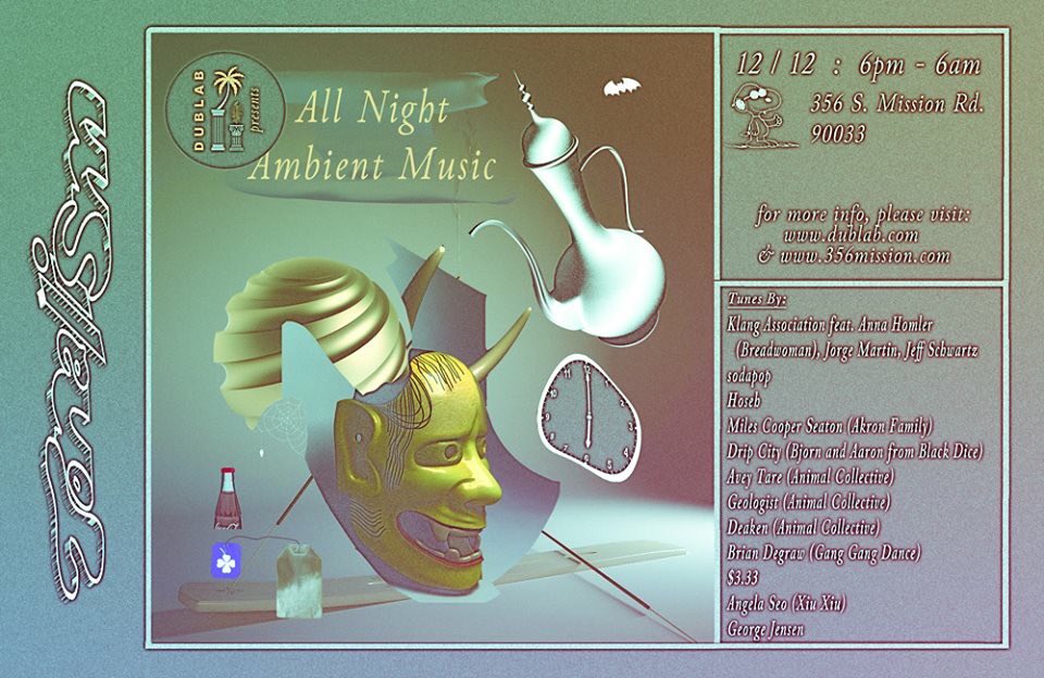TONIGHT <a href="/dublab/">dublab</a> presents their annual all-night ambient event, TONALISM at 365 Mission