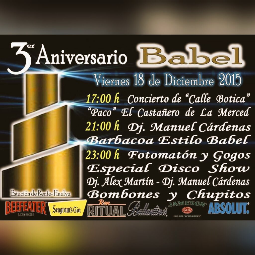 ANIVERSARIOOOOO V18DIC