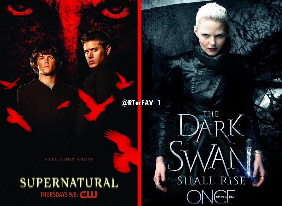 REQUESTED 
RT for Supernatural 
LIKE for Once Upon a Time