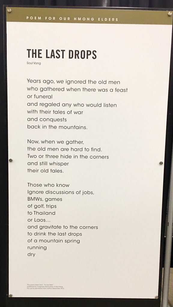 TomUribes's tweet photo. "When the time comes &amp;  children ask ... will you have an identity to share?" @Hmongstory40 https://t.co/AtQDeY85t9 https://t.co/aXFNdU2yBf