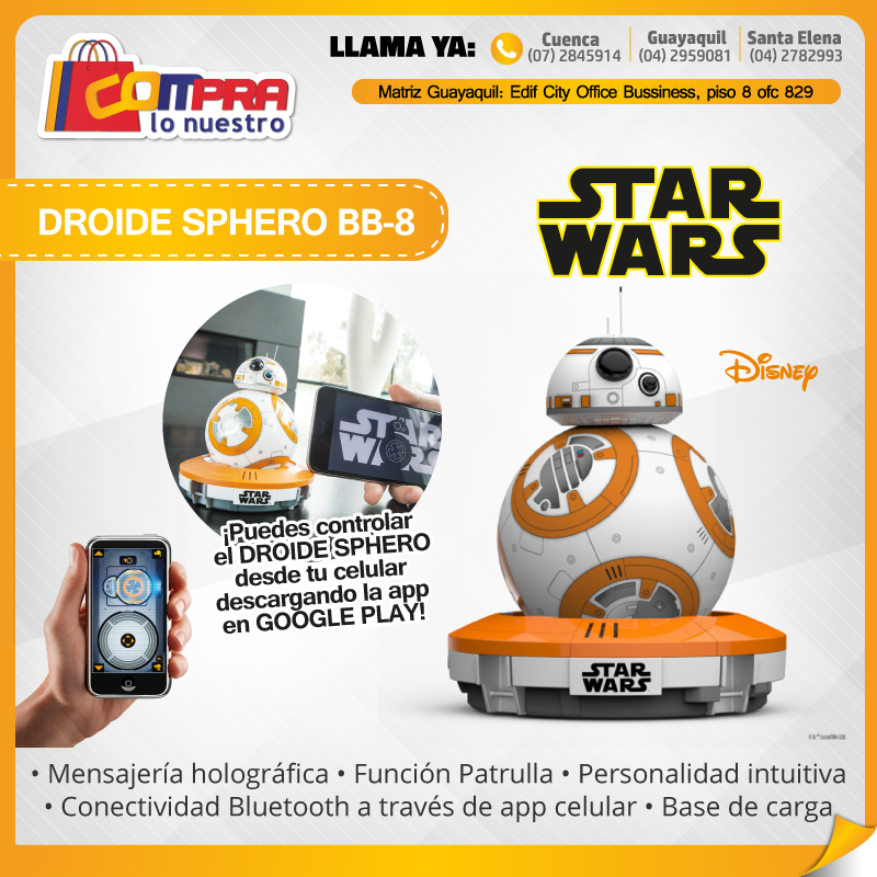 CompraLoNuestro's tweet photo. !Descargando la app de la Google play puedes controlar el Droid Sphero desde tu celular!
-Mensajería holográfica https://t.co/qzIyEi5G7o