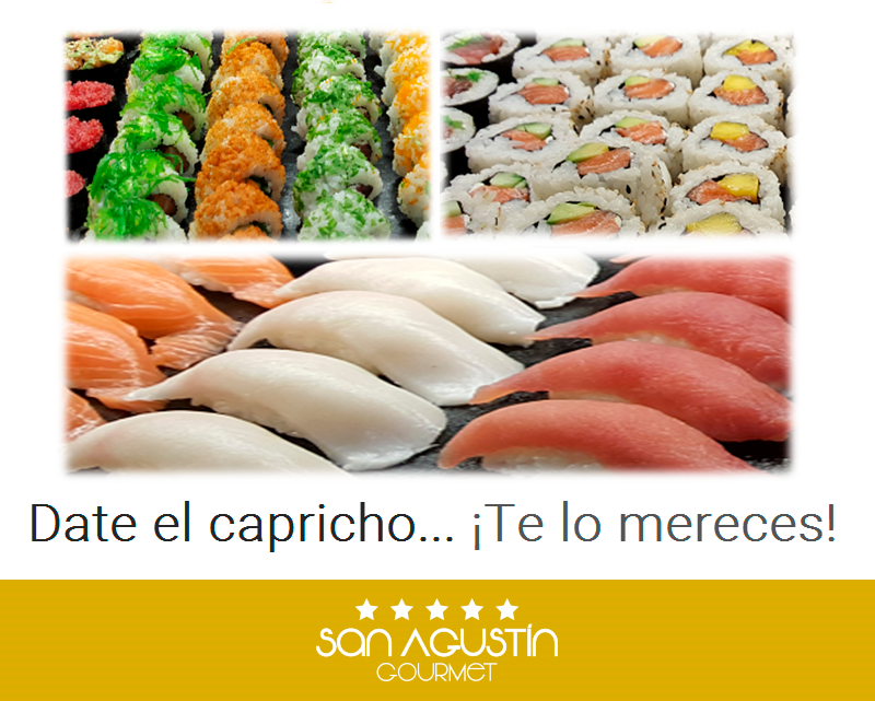 SAGUSTINGOURMET's tweet photo. Ven y disfruta de las especialidades culinarias que te ofrecemos en #SanAgustínGourmet. #SushiTime https://t.co/k5f5vYpTs5