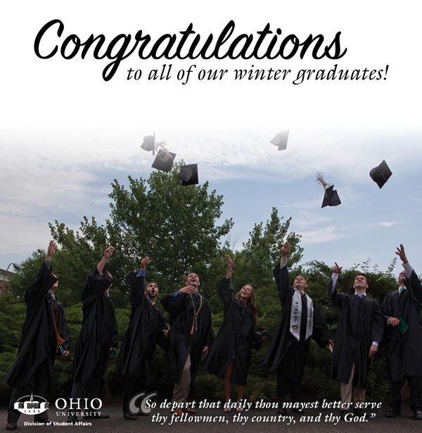 OHIOStudentLife's tweet photo. Congratulations & best of luck to our fall graduates! You will always be part of the #BobcatNation #OHIOGRAD2015 https://t.co/ItvDVgdU3B