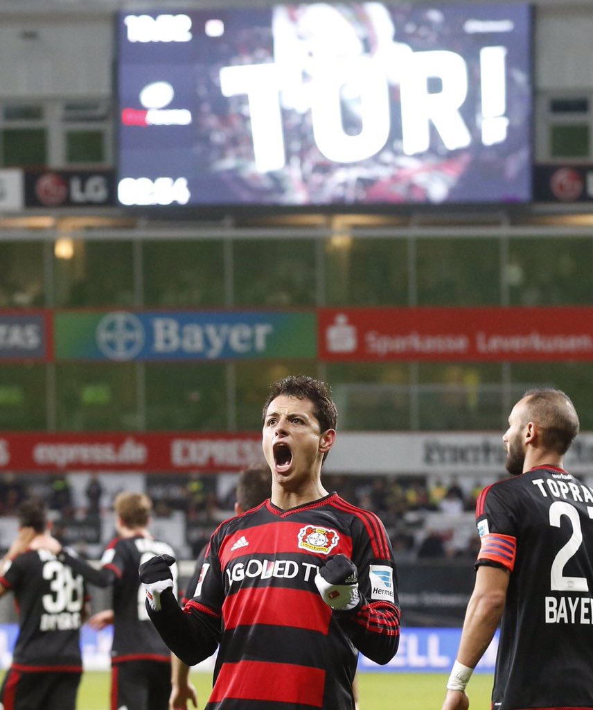 Chicharito logra Hat-trick en goleada del Leverkusen - CWDF5s0UwAAMr1e