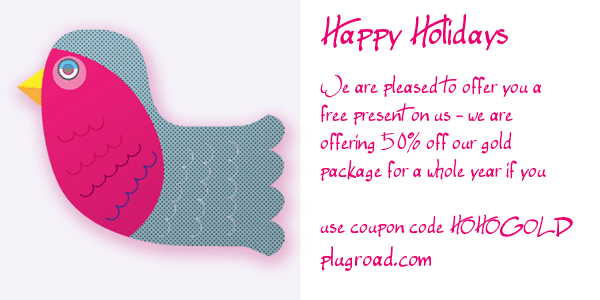 PlugRoadPrivacy's tweet image. Happy Holidays from PlugRoad @PlugRoadPrivacy 
Use code HOHOGOLD to get 50% off the GOLD package for a whole YEAR!!