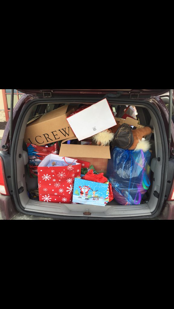 RBC_Falcons's tweet photo. We were able to fill a van and a car full of gifts.@DJHLnews https://t.co/j4Xpc31JKi
