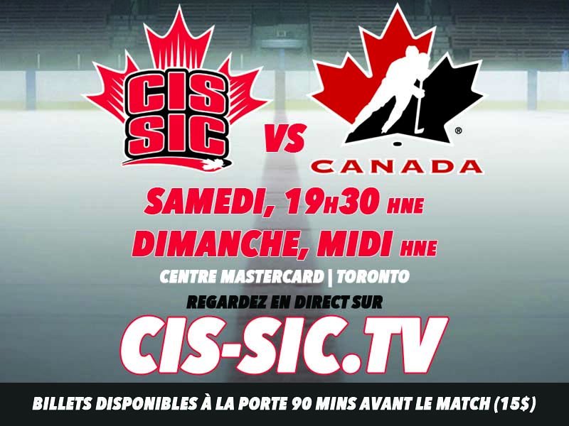 #ÉquipeSIC c. espoires @HockeyCanada_fr @HC_WJT aujourd’hui à 19h30!
Regardez en direct sur CIS-SIC.TV