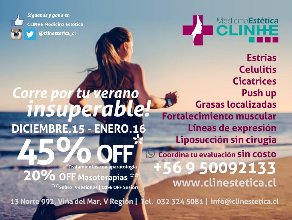 ClinEstetica_cl's tweet photo. Evaluamos SIN COSTO, alternativas para tod@s! Valores y soluciones INSUPERABLES #VeranoClinestetica @revistadecosta https://t.co/bnftTSI6wr