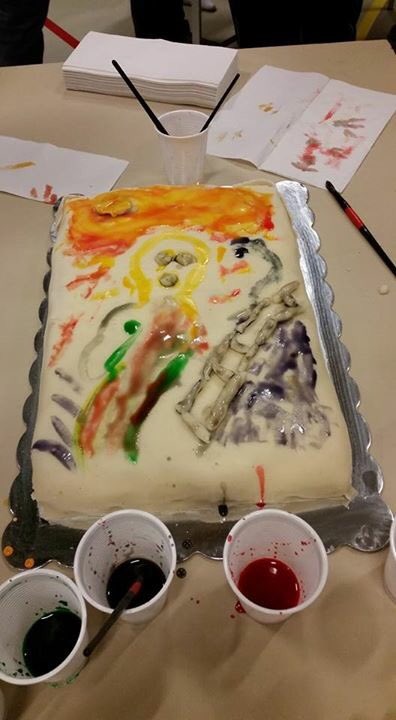 Camp_Munch's tweet photo. Teenagers in #Løten celebrating #edvardmunch 152 years birthday with a cake decoration contest! #munch https://t.co/V5WI4R8tST