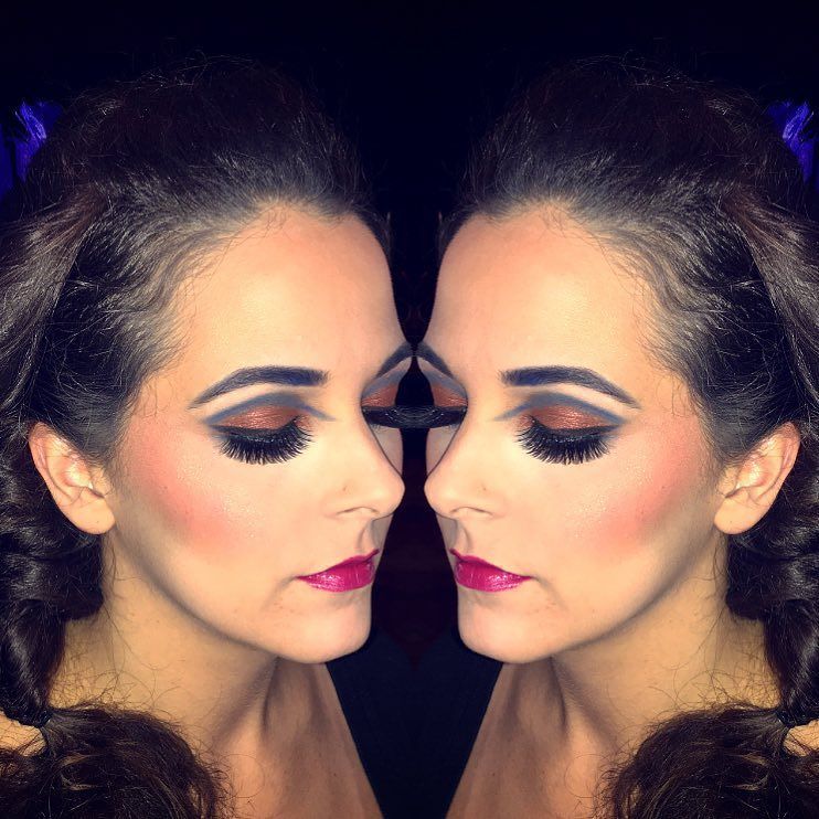 Royal_Cowgirl's tweet photo. Another look for the runway @soulesisters fashion show. 💙
Using @timidlashes 
@makeupforeverofficial 
@bdelliumtool… https://t.co/nRichbRGTD