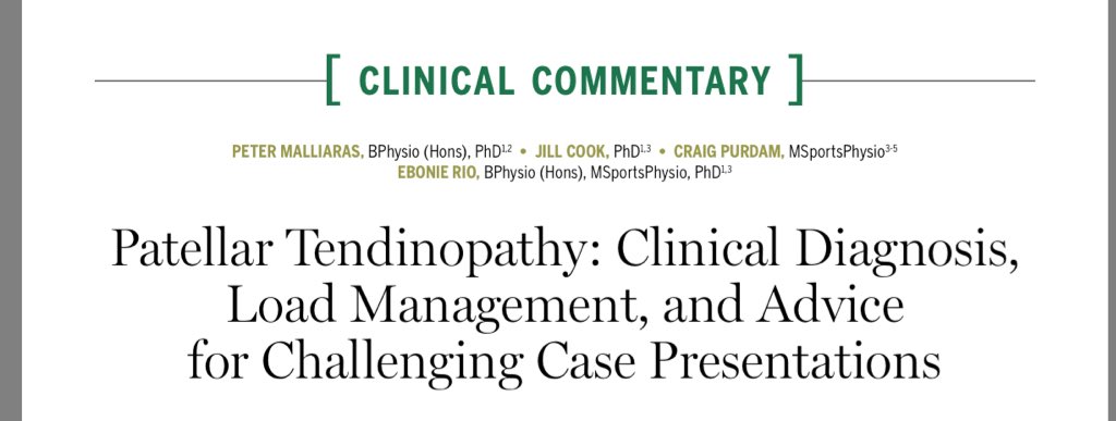 SportsTherapy56's tweet photo. Lots of recent discussion re tendinopathy 'non-responders' to Rx. This paper may help reduce incidence with PT? https://t.co/2toSRiHffw