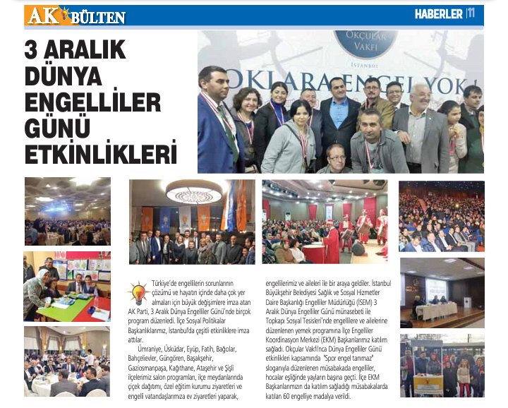 Ak Parti Istanbul Haftalik Bülteninde Haberimiz.  <a href="/hamzadogan34/">hamza dogan</a> @HabibeBaser <a href="/SelimTemurci/">Dr. Selim Temurci</a>