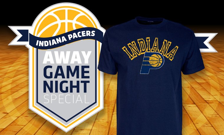 Today's Away Game Night Special: $12 Pacers tee (+ FREE shipping) Order ...