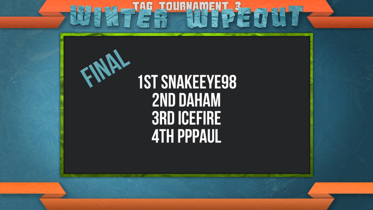refractstudios's tweet photo. Congrats to @snakeeye98 on winning Tag Tournament #3: Winter Wipeout! https://t.co/bSLP8bipWS