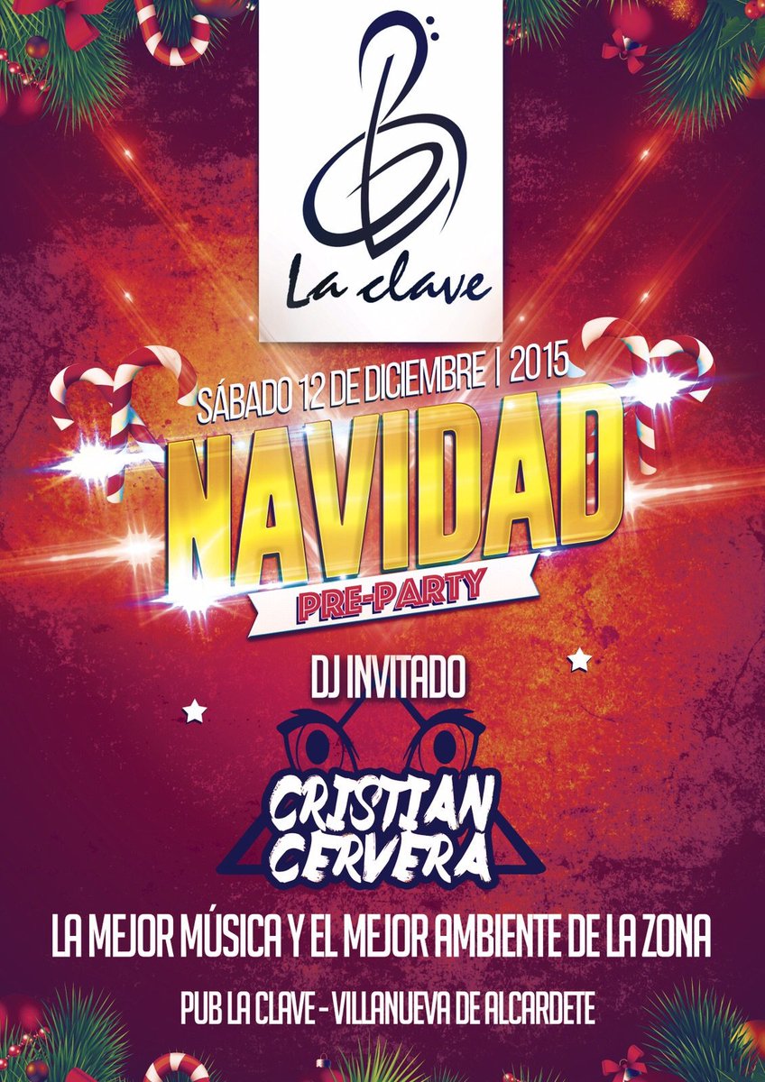PubLaclavevva's tweet photo. No olvides que esta noche hay fiesta aquí! Con @CristianCervera  Feliz noche de cenas!Quien tenga la suerte de ir... https://t.co/sfol9dgzLN
