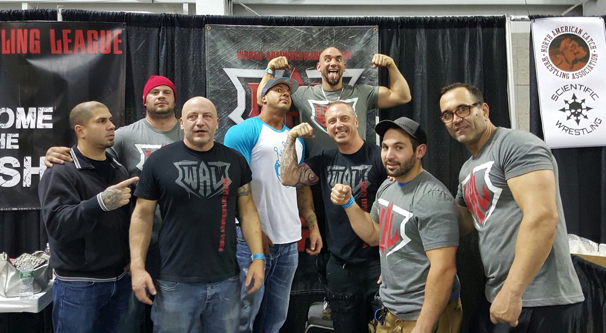 MetalDogNYC's tweet photo. WAL in the house at Javits center MMA expo https://t.co/5bok2yOZJ3