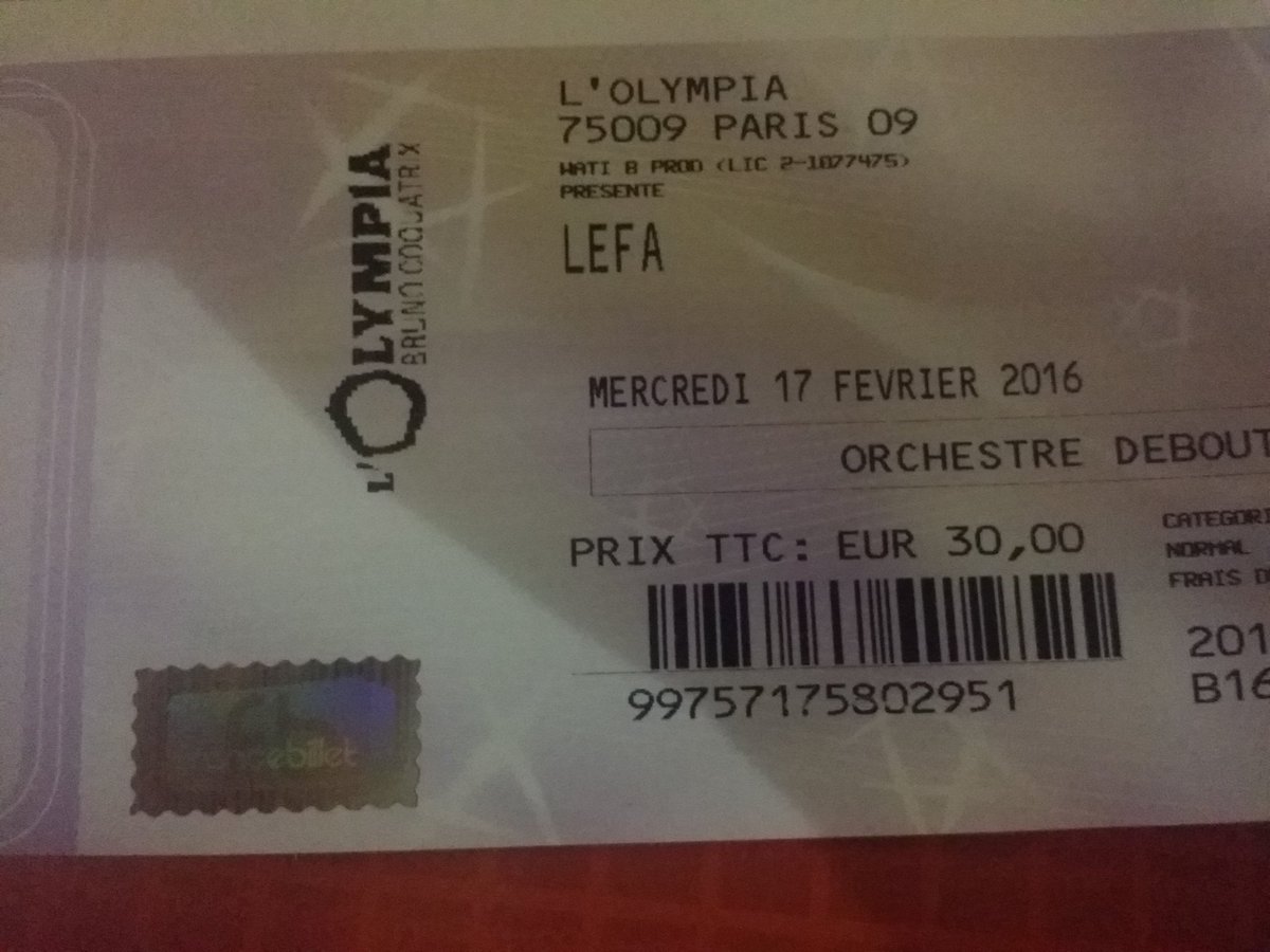 keviyn228's tweet photo. #Ce_Genre_De_Choses_A_Ne_Pas_Loupé  @LEFAauthentique  @OLYMPIAHALL #Le__17__02__16 #Mr_fall #Vous_Etes_Pas_Pres https://t.co/HuTHYGCEEU