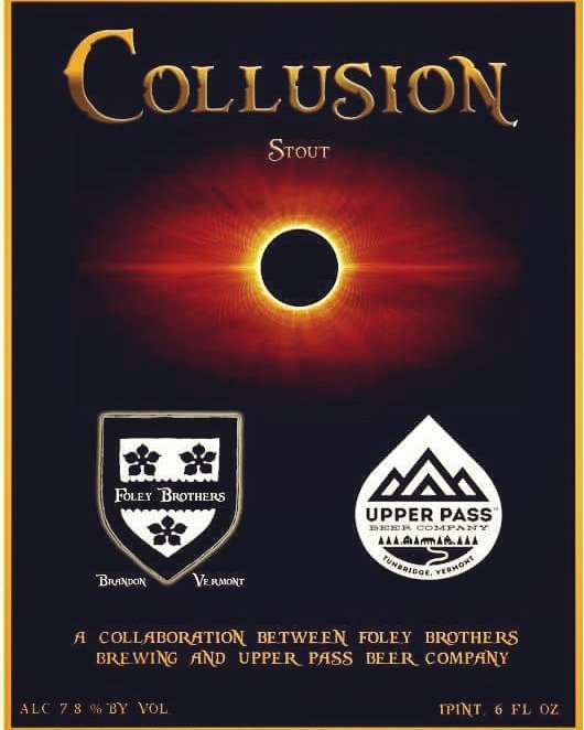 upperpassbeer's tweet photo. On tap at big fatty's and worthy burger now and pouring solid. #collusion #stout #upperpassbeer #foleybros #vtbeer https://t.co/vAeC6TZfFZ