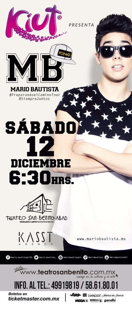 mariobautista_'s tweet photo. Ya están listos? Nos vemos hoy en el Teatro San Benito Abad en el Estado de México! #PreparandoElCaminoTour 🔥😁💥 https://t.co/vvcTZCwpGM