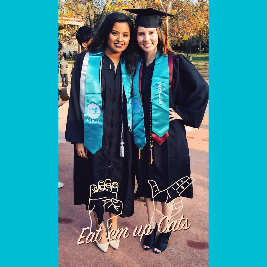 FMATxSt's tweet photo. CONGRATULATIONS to our past FMA Officers, Lauren and Victoria!
#EatEmUp #txst15 #txst15grad #txst https://t.co/bDTNvTyRHL