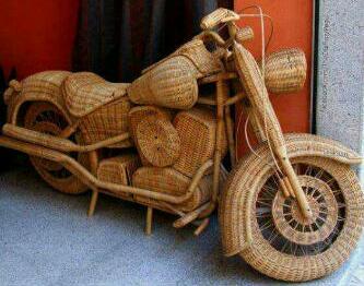 Akscraftfair's tweet photo. Models like this all raffia bike will be on display at Ibom Creative Arts &amp; kraft Fairstival in Uyo! #Akscraftfair https://t.co/DN1MN2D9vX