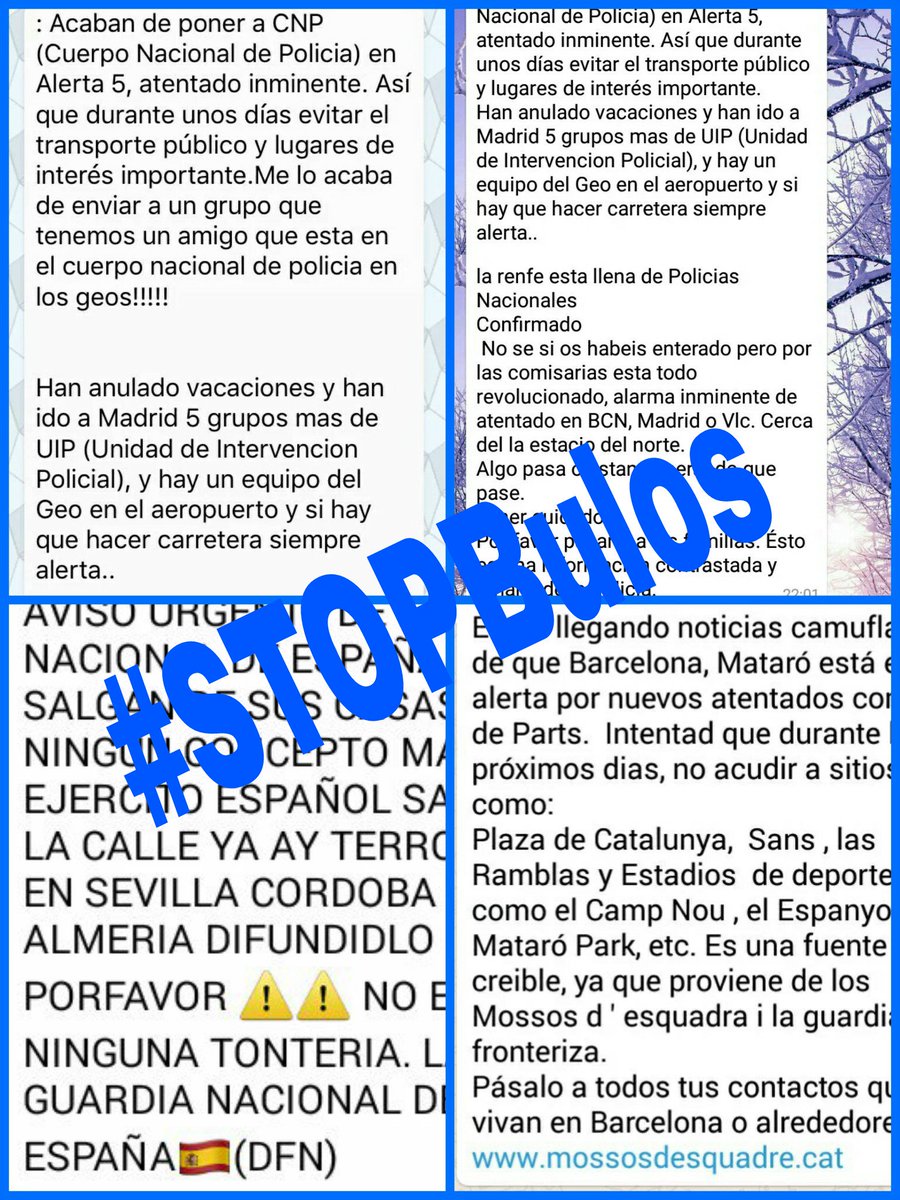policia's tweet photo. NIVEL DE ALERTA ANTITERRORISTA 4
No creas informaciones no oficiales #stopbulos. Consúltalo⤵
https://t.co/iRTO9hytp7 https://t.co/V3HYNAmygx