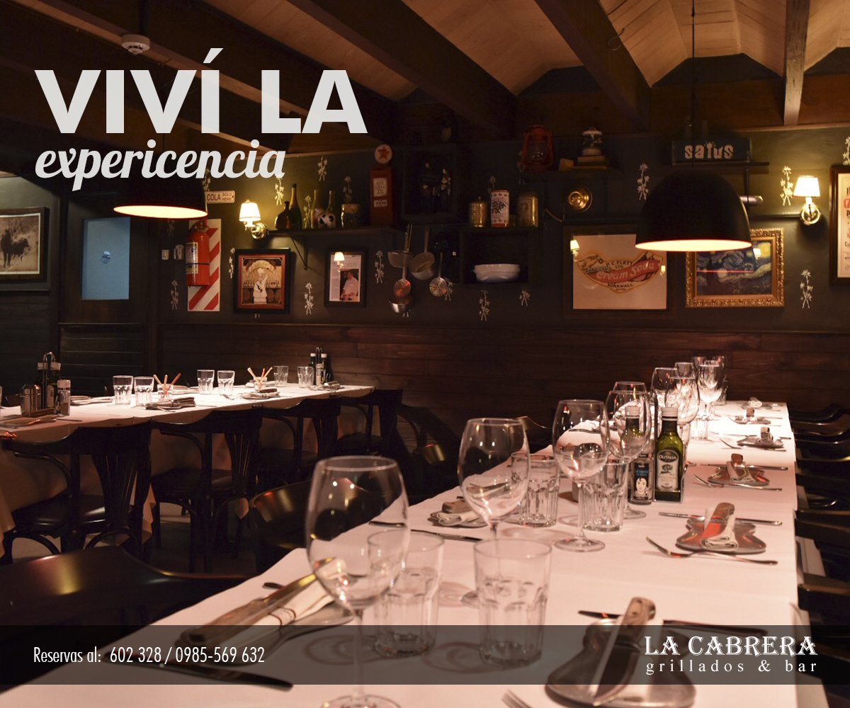 LaCabreraPy's tweet photo. Los sábados deben ser únicos e inolvidables. Viví la experiencia La Cabrera. https://t.co/oSzJSogjpu