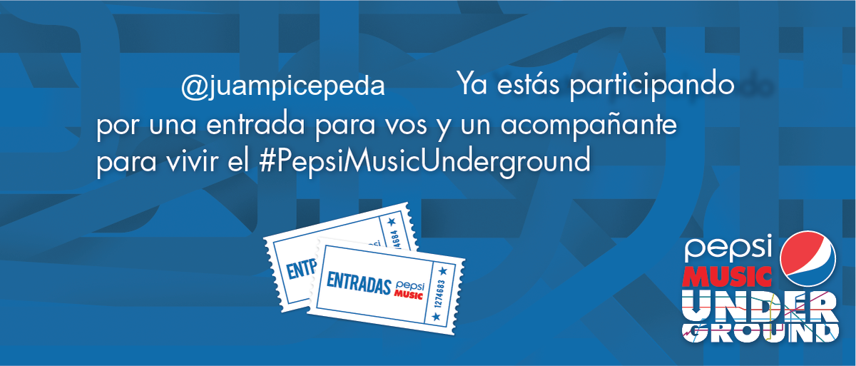 PepsiArgentina's tweet photo. @juampicepeda ¿Estás listo para romper con tu rutina? ¡Viví #PepsiMusicUnderground! https://t.co/wUd5iDdEeq