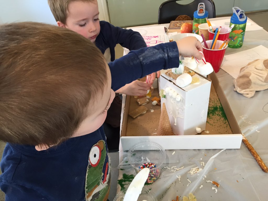 cdrcboston's tweet photo. Scenes from Family Design Day, #CDRCgingerbread edition. Thanks @Arrowstreet @connorarch @LearningByDesMA @BSAAIA https://t.co/Q3mEWrFtRo