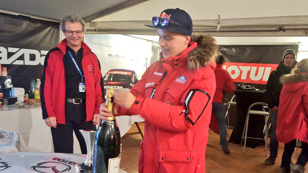 MazdaFrance's tweet photo. Fêtons la première victoire de Topi Heikkinen en #TropheeAndros ! #MazdaFranceRacing https://t.co/om9CbDa3kv