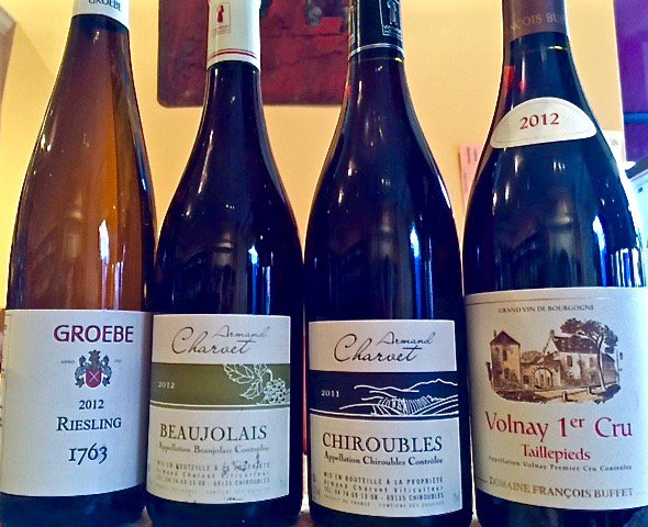 Pouring the Francois Buffet Volnay 1er Cru Taillepieds 2012 this eve at the tasting, 6-8PM. Not to be missed...