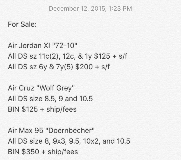 CjPeterson13's tweet photo. #ForSaleSaturday
All details in the 2nd & 3rd pics
Prices are OBO
Buyer pays shipping and paypal fees
Please RT https://t.co/VCSUktWChS