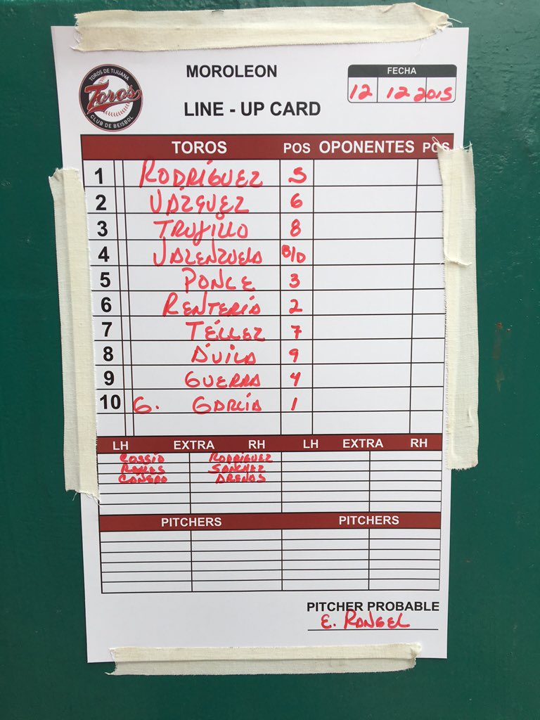 DiablosRojosMX's tweet photo. #TorosDeMoroleón para el 2o de la serie en punto de las 4:00pm #LIM2015 https://t.co/LQS11BM7zJ